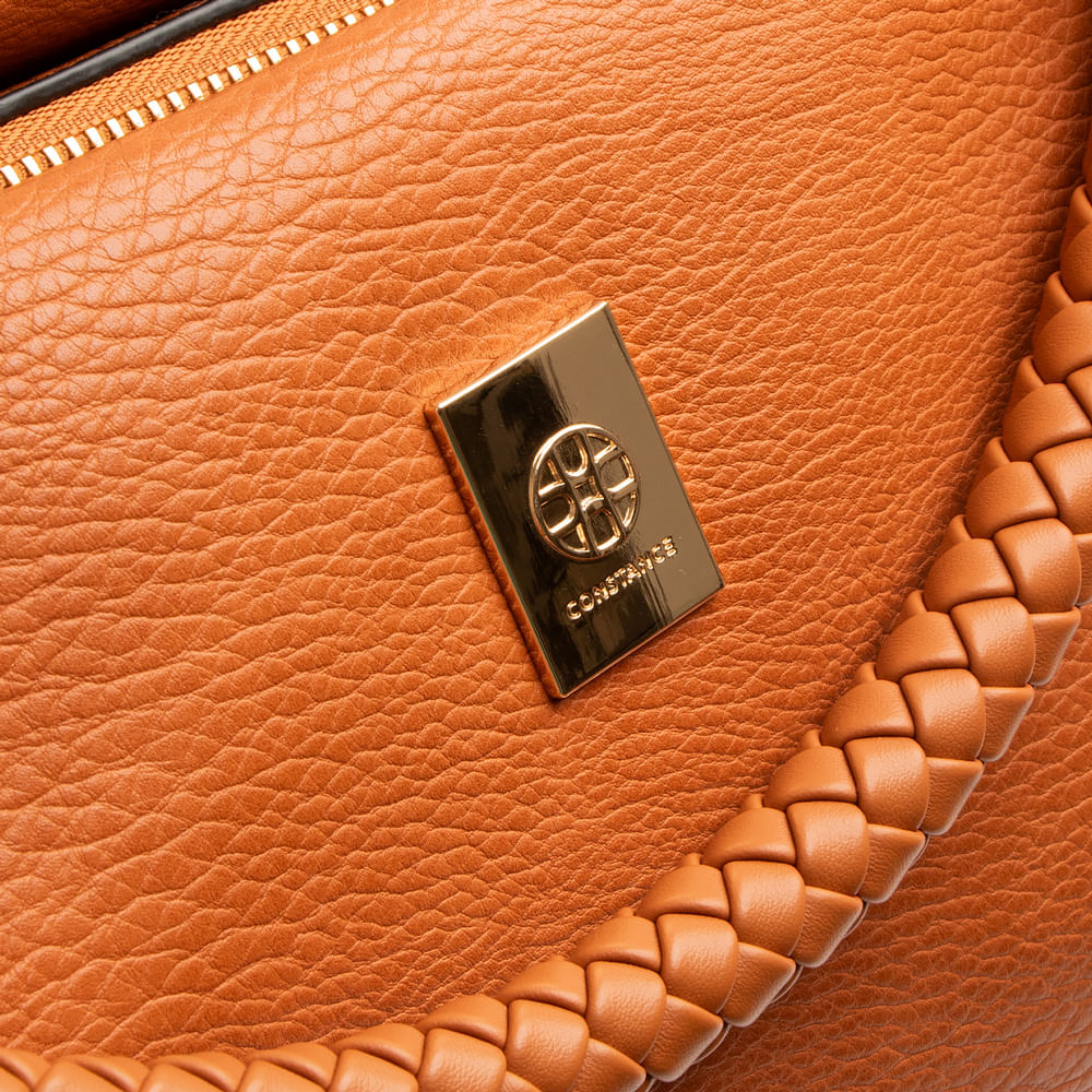 Bolsa Caramelo Alça Texturizada