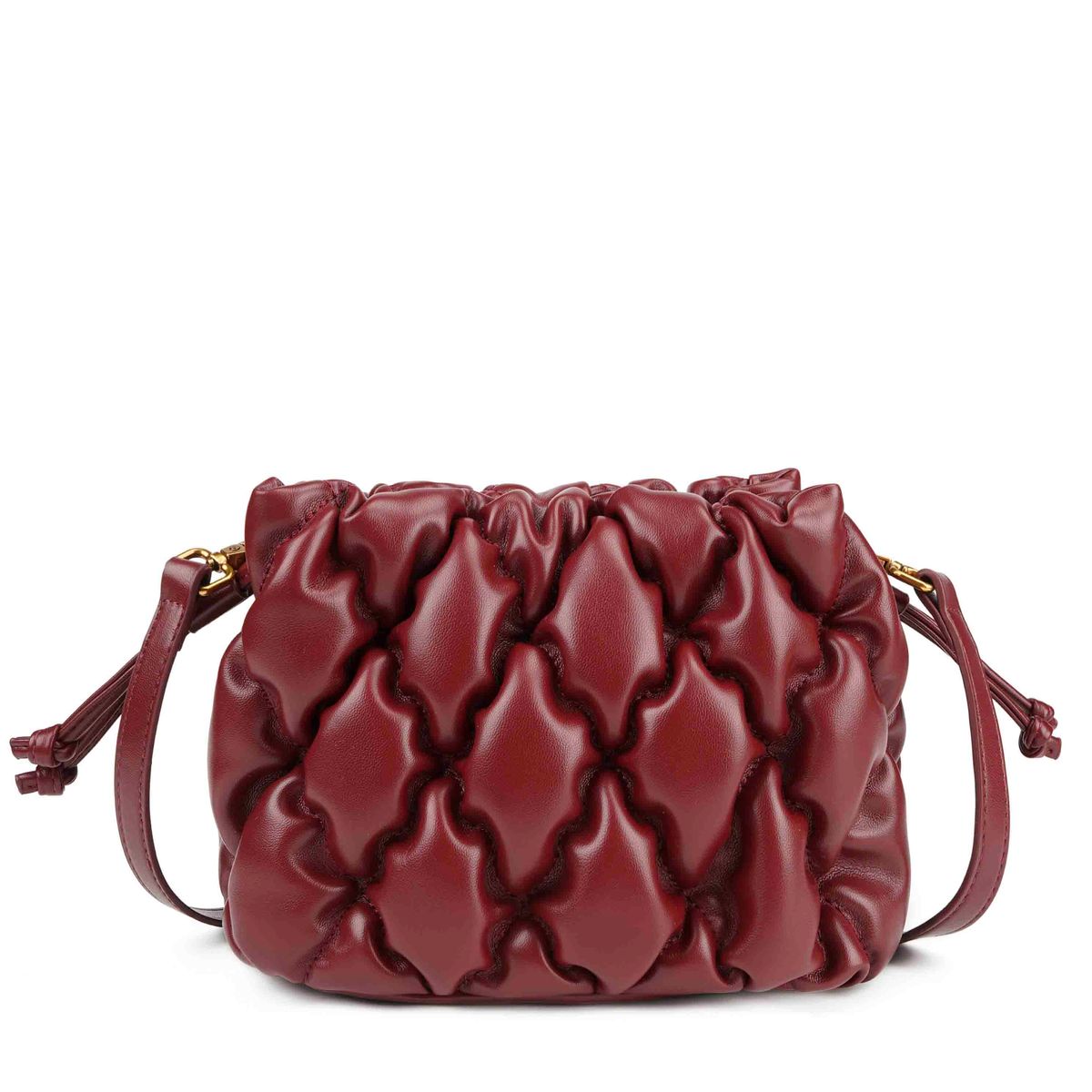Bolsa Bucket Matelassê Bordô