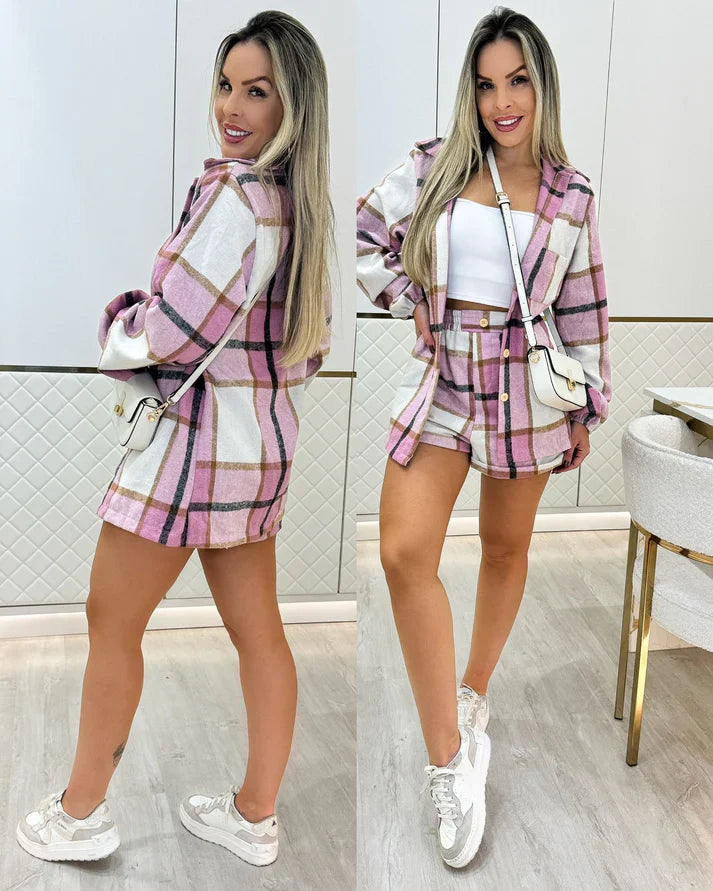 Conjunto Xadrez Bella flanelado