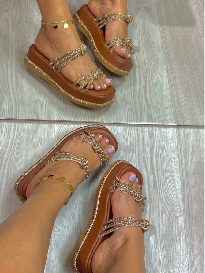 Sandália Flatform Elisa - Compre 1 e Leve 2