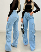 Calça Jeans Delave Aria