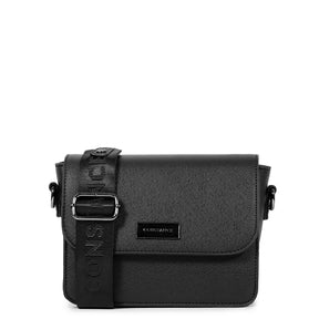 Bolsa Transversal Preta Alça Gorgurão