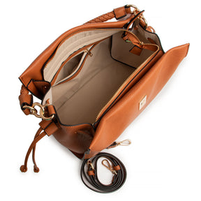 Bolsa Caramelo Alça Texturizada