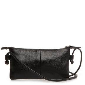 Bolsa Tiracolo Mini Couro Preta
