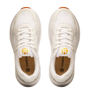 Tênis Branco Jogging Recortes
