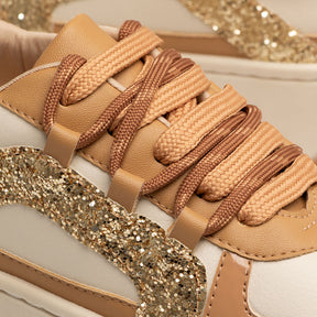 Tênis Caramelo Glitter Recortes