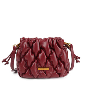 Bolsa Bucket  Matelassê Bordô
