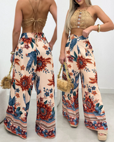 Calça Jasmin Creme Floral